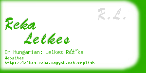 reka lelkes business card